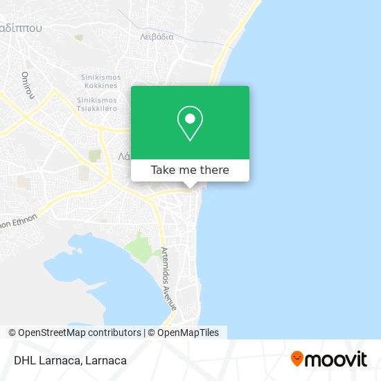 DHL Larnaca χάρτης