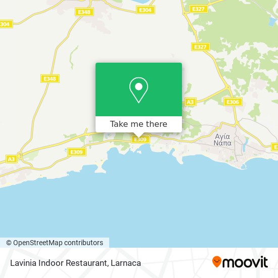 Lavinia Indoor Restaurant χάρτης