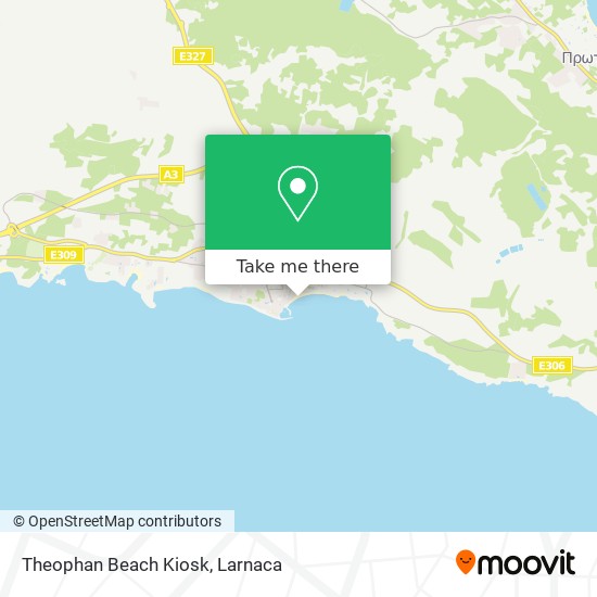 Theophan Beach Kiosk χάρτης