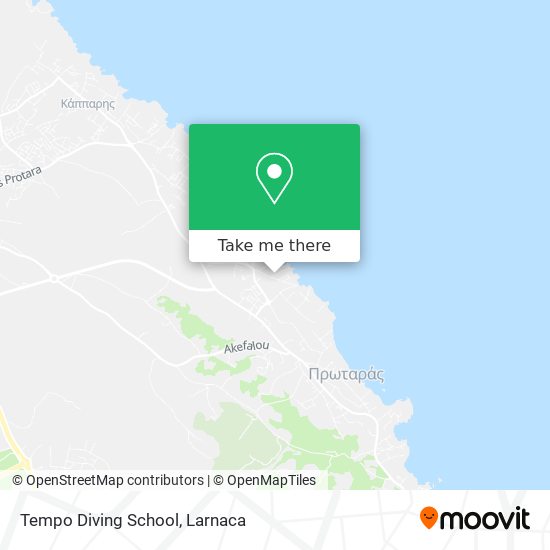 Tempo Diving School map