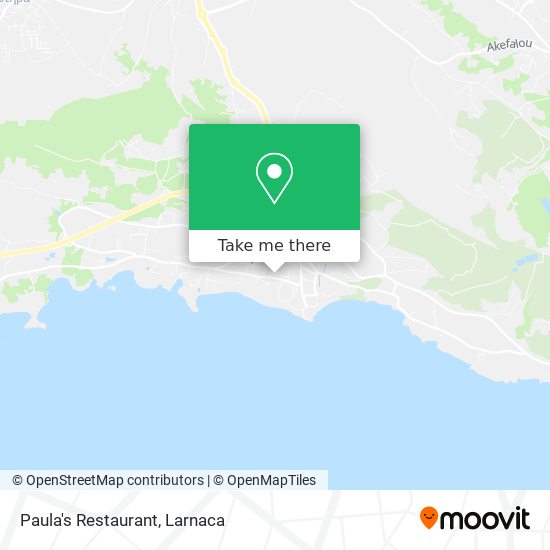 Paula's Restaurant χάρτης