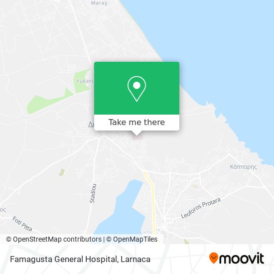 Famagusta General Hospital map