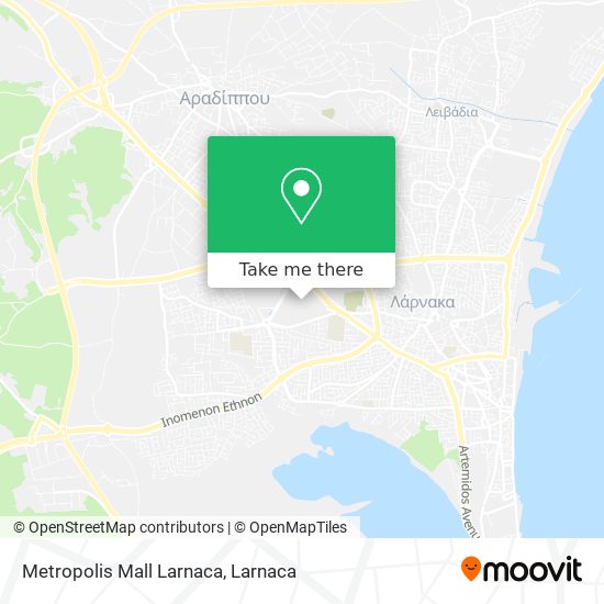 Metropolis Mall Larnaca χάρτης