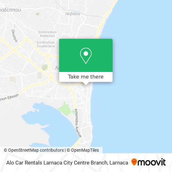 Alo Car Rentals Larnaca City Centre Branch χάρτης