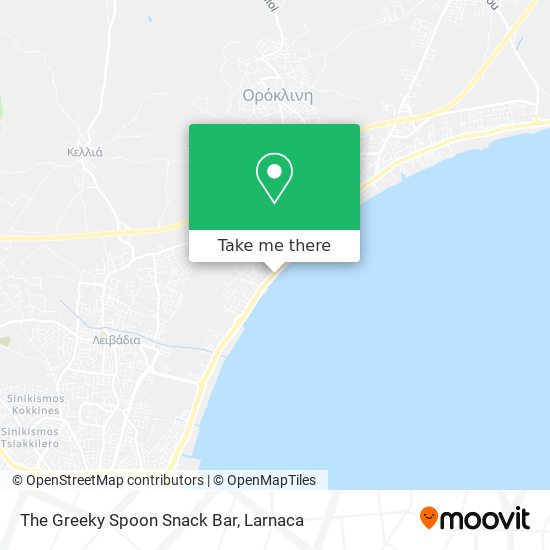 The Greeky Spoon Snack Bar χάρτης