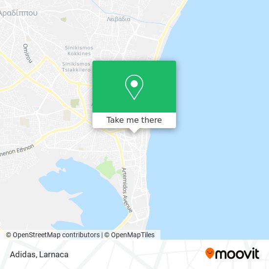 How to get to Adidas in Larnaka Bus?