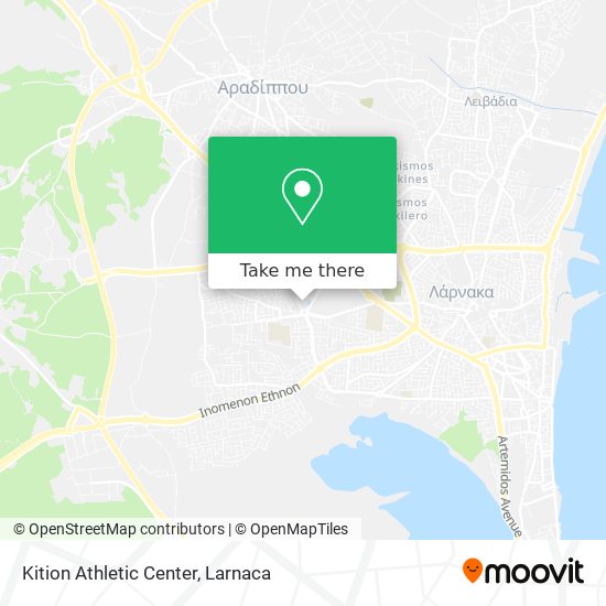 Kition Athletic Center χάρτης