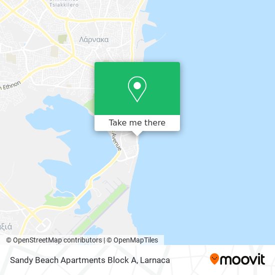 Sandy Beach Apartments Block A map