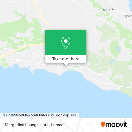 Margadina Lounge Hotel χάρτης