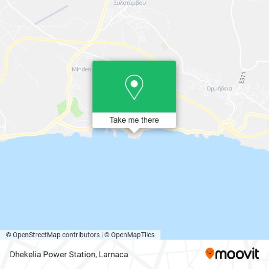 Dhekelia Power Station map