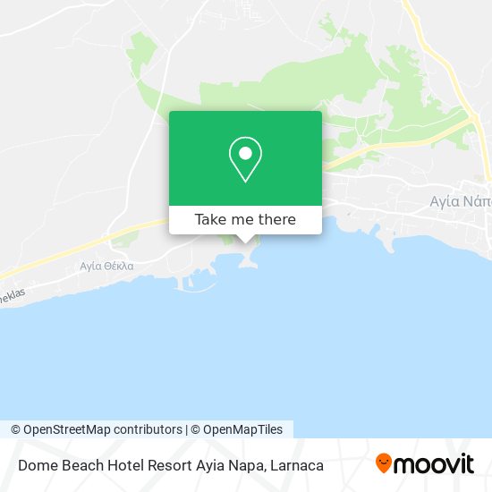 Dome Beach Hotel Resort Ayia Napa χάρτης
