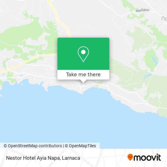 Nestor Hotel Ayia Napa χάρτης