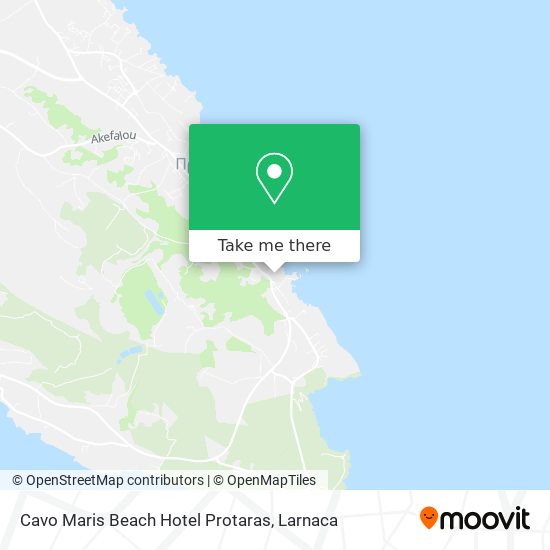 Cavo Maris Beach Hotel Protaras map