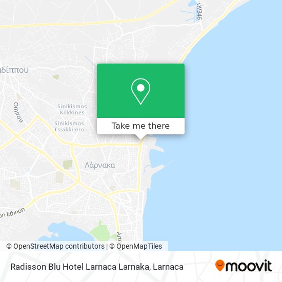 Radisson Blu Hotel Larnaca Larnaka χάρτης