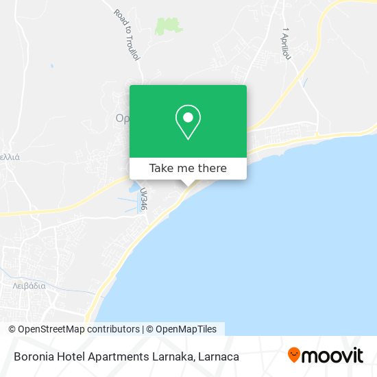 Boronia Hotel Apartments Larnaka χάρτης
