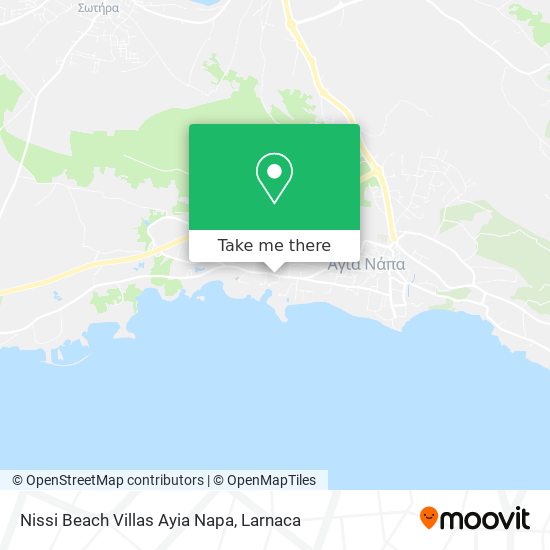 Nissi Beach Villas Ayia Napa map