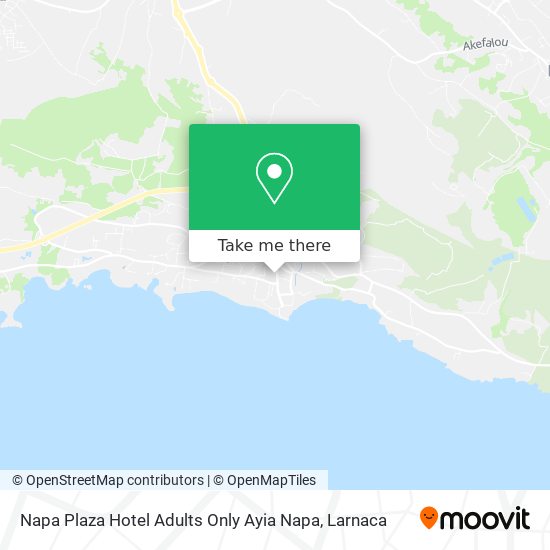 Napa Plaza Hotel Adults Only Ayia Napa χάρτης