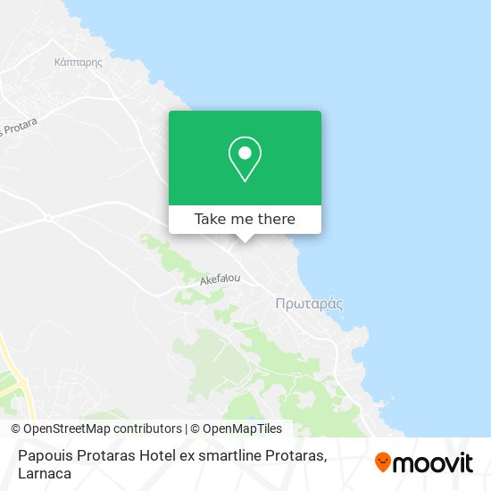 Papouis Protaras Hotel ex smartline Protaras χάρτης