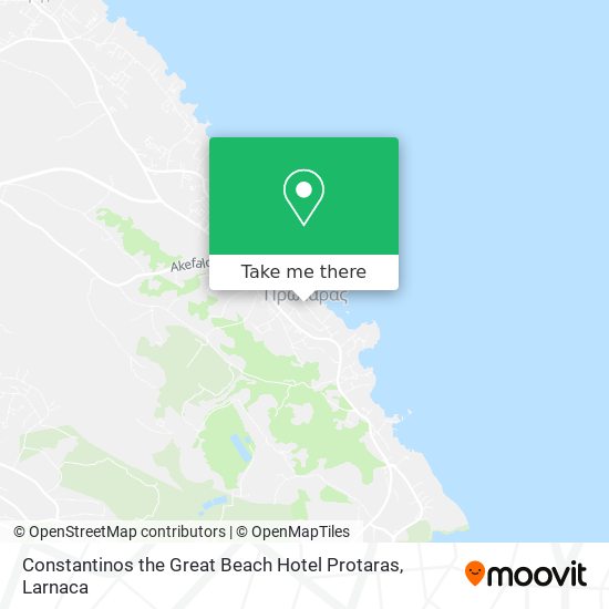 Constantinos the Great Beach Hotel Protaras χάρτης
