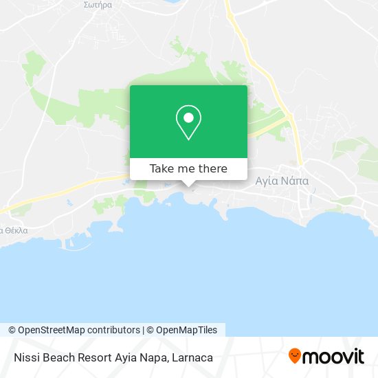 Nissi Beach Resort Ayia Napa χάρτης