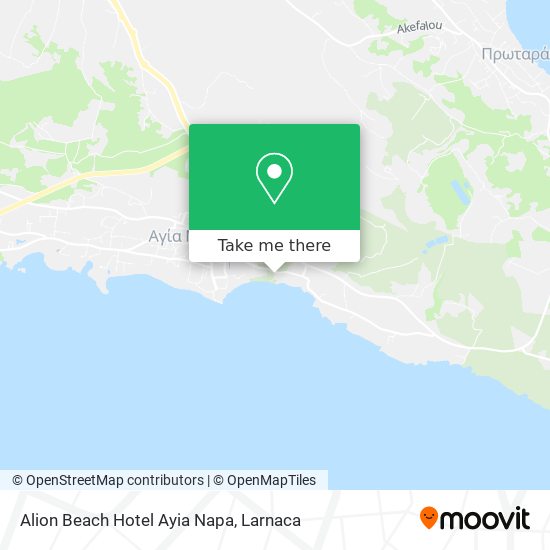 Alion Beach Hotel Ayia Napa map