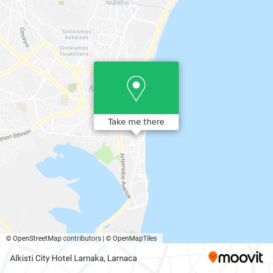 Alkisti City Hotel Larnaka χάρτης