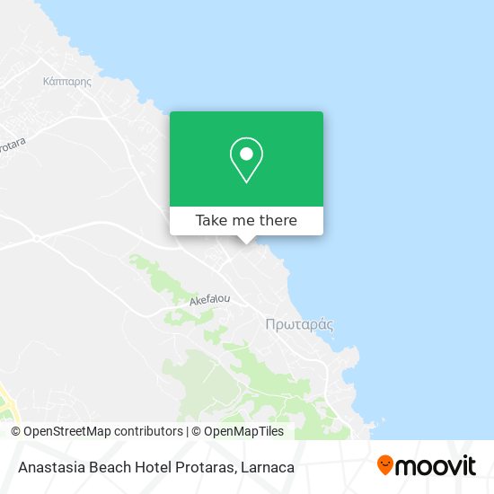 Anastasia Beach Hotel Protaras map