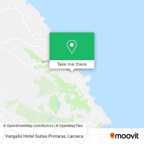 Vangelis Hotel Suites Protaras map