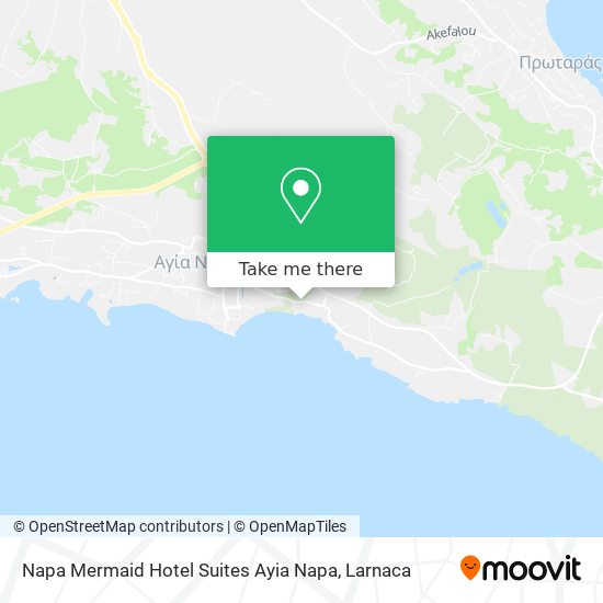 Napa Mermaid Hotel Suites Ayia Napa χάρτης