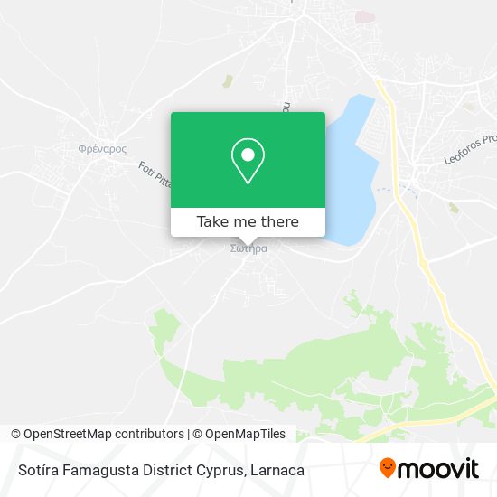 Sotíra Famagusta District Cyprus map
