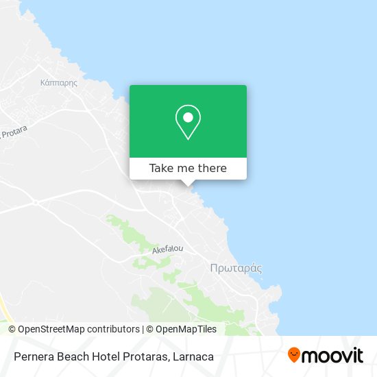 Pernera Beach Hotel Protaras χάρτης