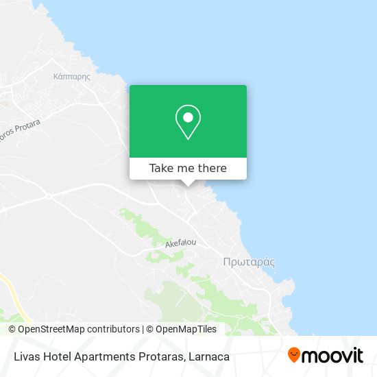 Livas Hotel Apartments Protaras map