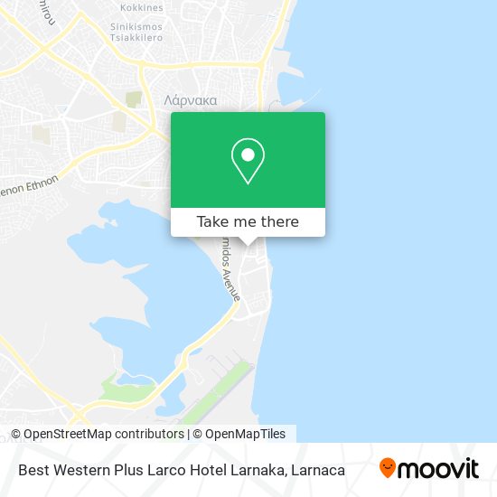 Best Western Plus Larco Hotel Larnaka χάρτης