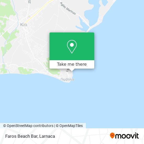 Faros Beach Bar χάρτης