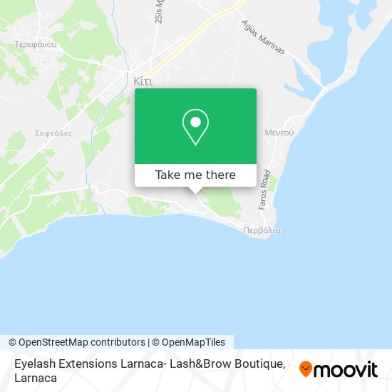 Eyelash Extensions Larnaca- Lash&Brow Boutique map