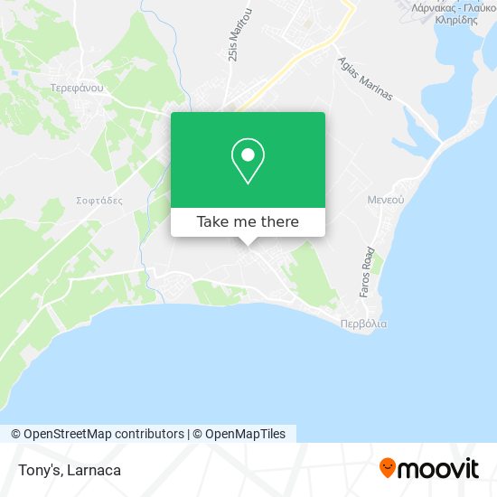 Tony's χάρτης