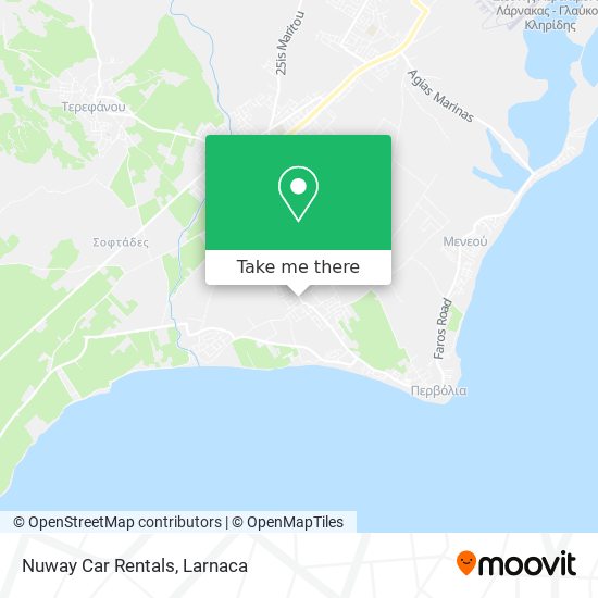 Nuway Car Rentals map