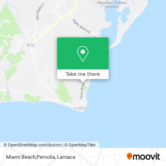 Miami Beach,Pervolia χάρτης