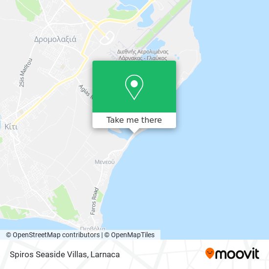 Spiros Seaside Villas χάρτης