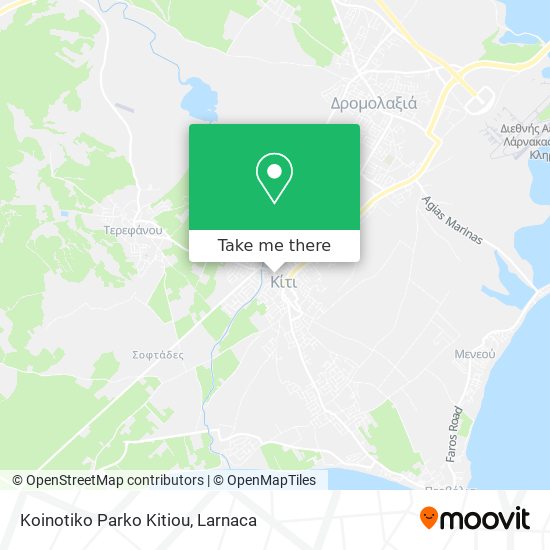 Koinotiko Parko Kitiou map