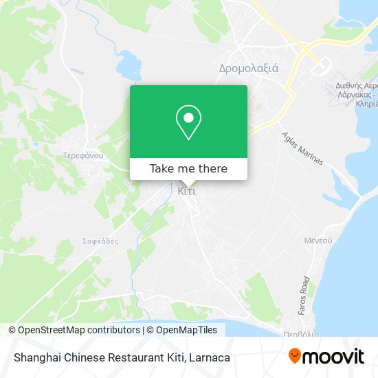 Shanghai Chinese Restaurant Kiti χάρτης