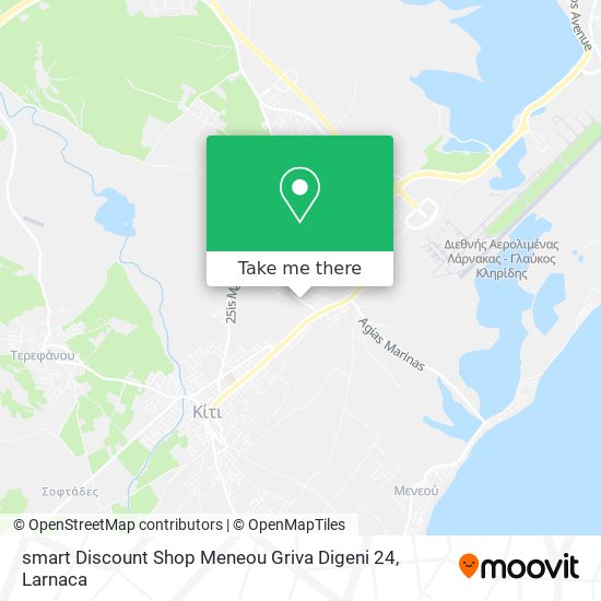 smart Discount Shop Meneou Griva Digeni 24 χάρτης