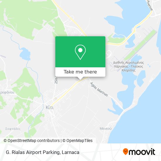 G. Rialas Airport Parking map