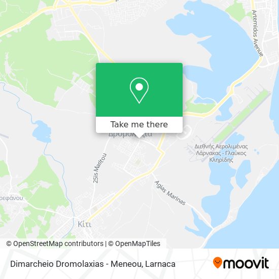 Dimarcheio Dromolaxias - Meneou χάρτης