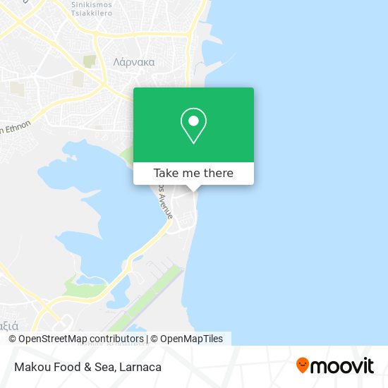 Makou Food & Sea χάρτης