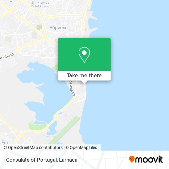 Consulate of Portugal map