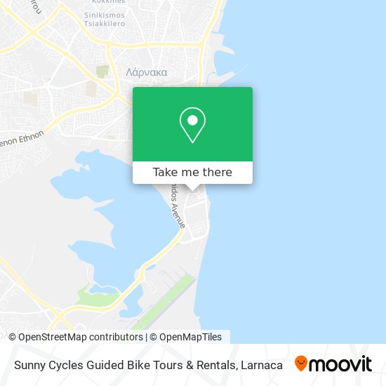 Sunny Cycles Guided Bike Tours & Rentals χάρτης