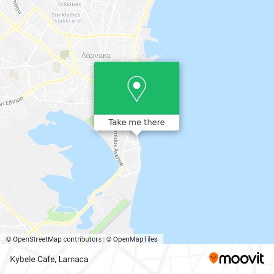 Kybele Cafe map