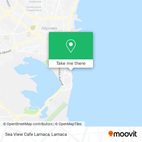 Sea View Cafe Larnaca map