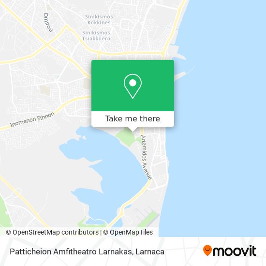 Patticheion Amfitheatro Larnakas χάρτης